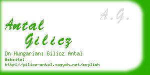 antal gilicz business card